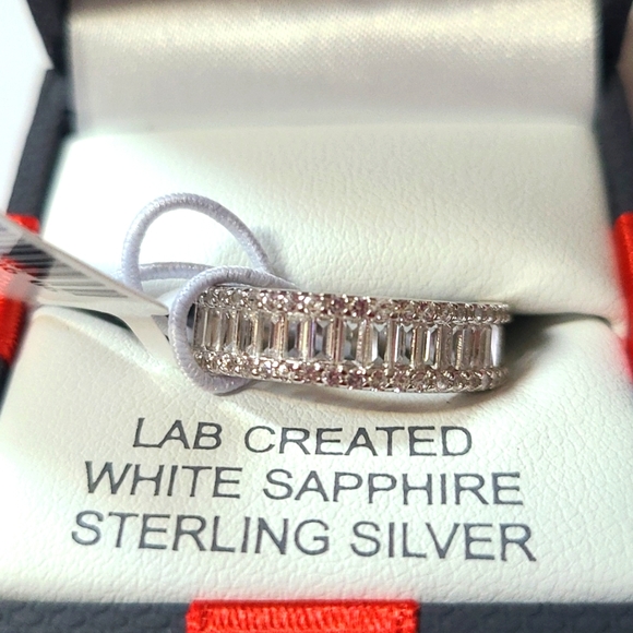 jcpenney Jewelry Jcp Sterling Silver Lab Created White Sapphire